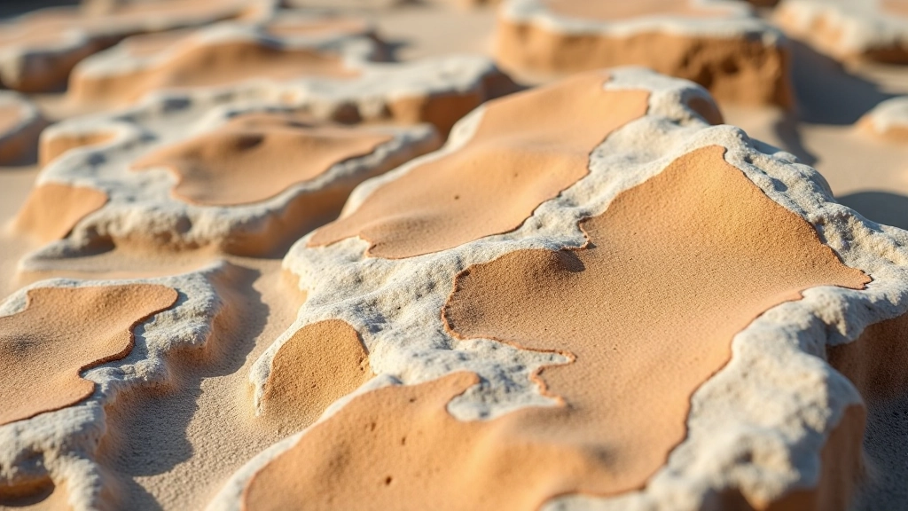 Detali fotografija uolų tekstūros ir mineralinės sudėties